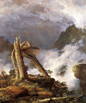 Tempête dans les Montagnes paysage Fleuve Hudson Frederic Edwin Church Peinture à l'huile